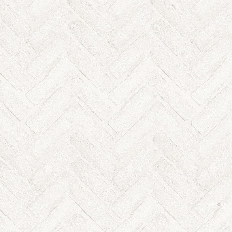 ALPINE WHITE CLAY BRICK HERRINGBONE MOSAIC
