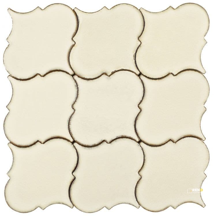 CALABASH IVORY MOSAIC 6" X 6"