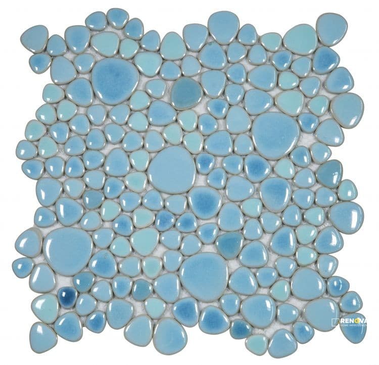GROWING JEWEL BLUE MOSAIC 11.5" X 11.5"
