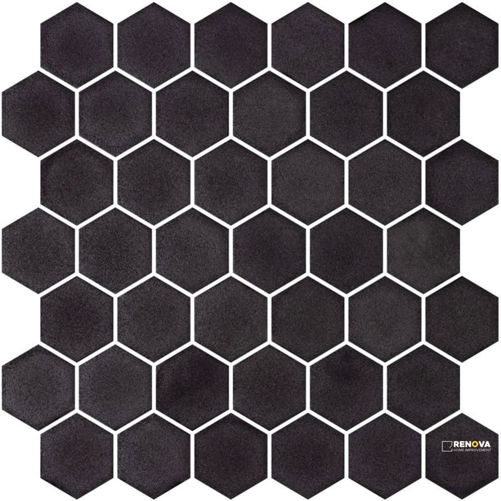 STONEGLASS XL BLACK MOSAIC 11.25" X 11.25"