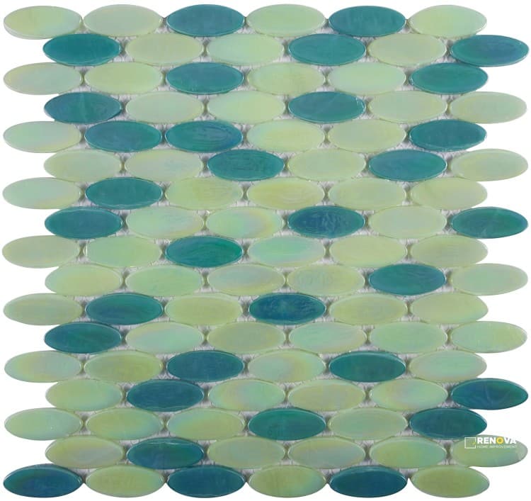 LAGUNA GREEN MOSAIC 12" X 12"