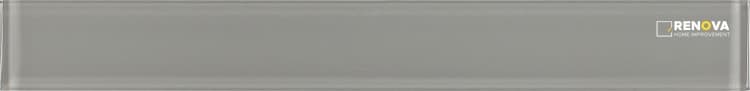 MIA GREY GLOSSY GLASS TILE 2" X 16"
