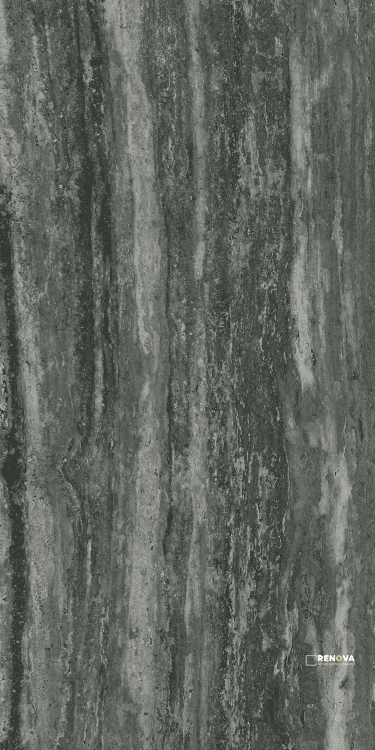 I-TRAVERTINI BLACK GLOSSY 24" X 48"