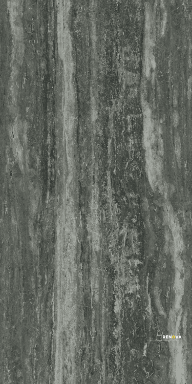 I-TRAVERTINI BLACK GLOSSY 16" X 32"