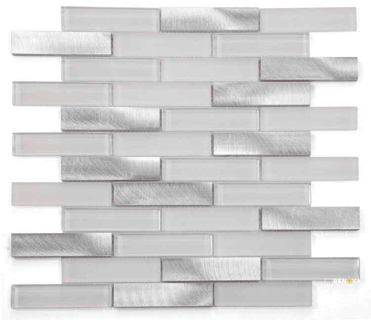 LINEAR ALUMINUM MOSAIC 11.75" X 11.75"