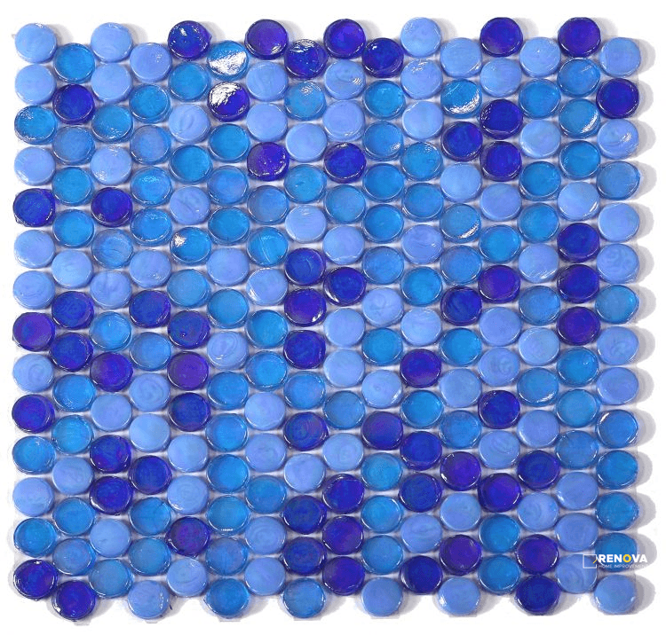 LAGUNA OCEAN PENNY MOSAIC 11.25" X 11.25"