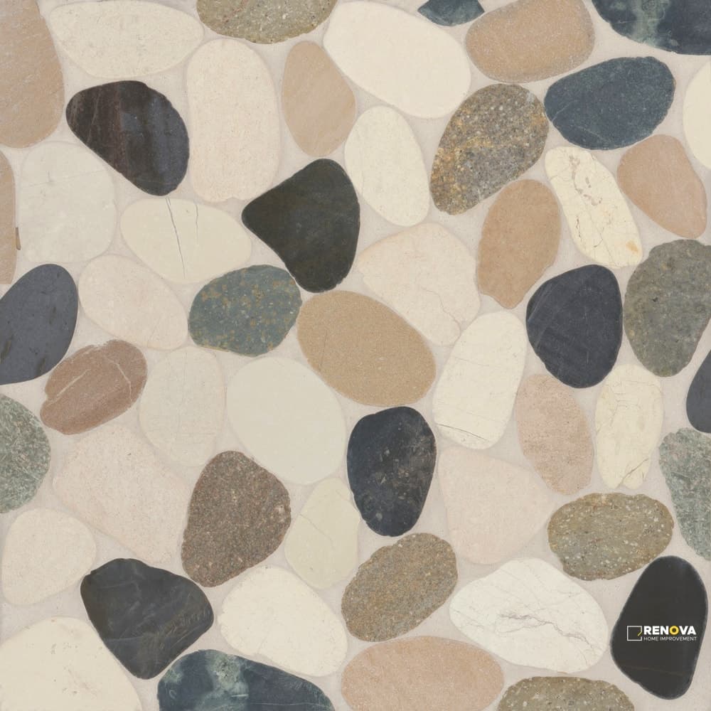 WATERBROOK MALAGA BAY JUMBO SLICED PEBBLE MOSAIC