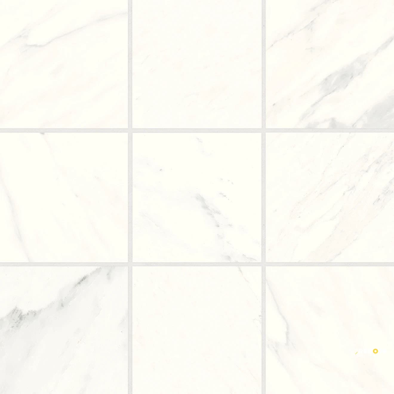 MAGNIFICA ERA LUXE WHITE HONED MOSAIC 4" X 4"