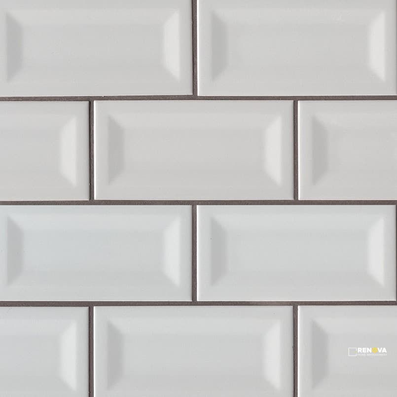GRAY GLOSSY 3X6 INVERTED BEVELED ( 10.648 SF PER BOX )