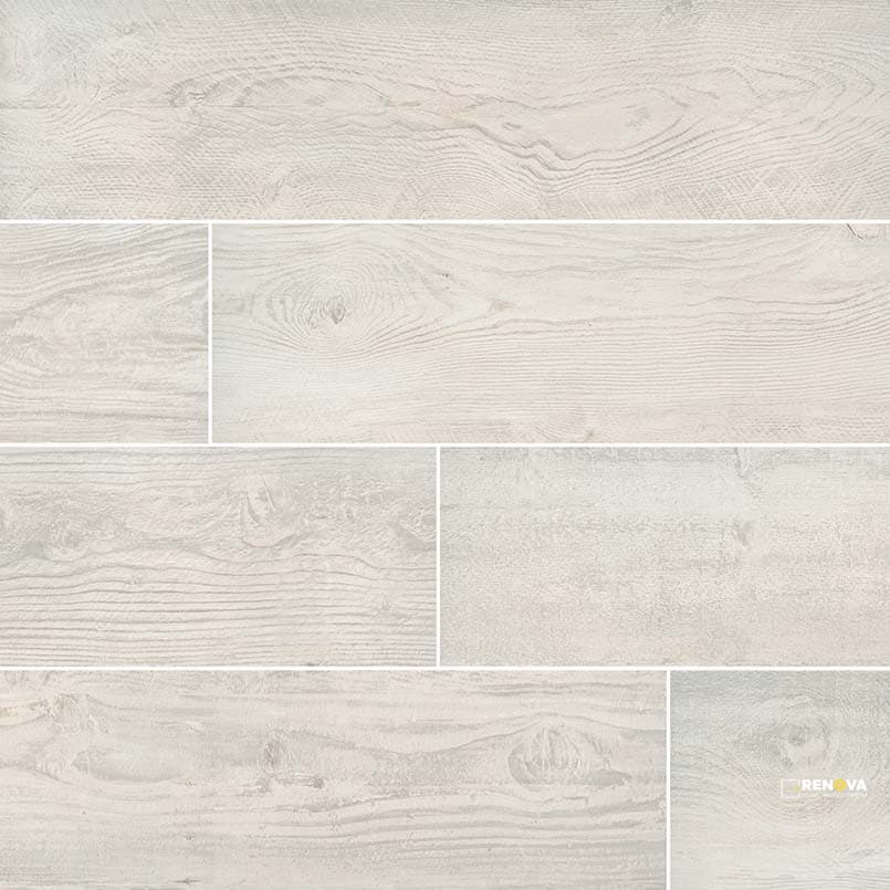 CALDERA BLANCA 8X47 RECTIFIED TILES MATTE ( 15.666 SF PER BOX )