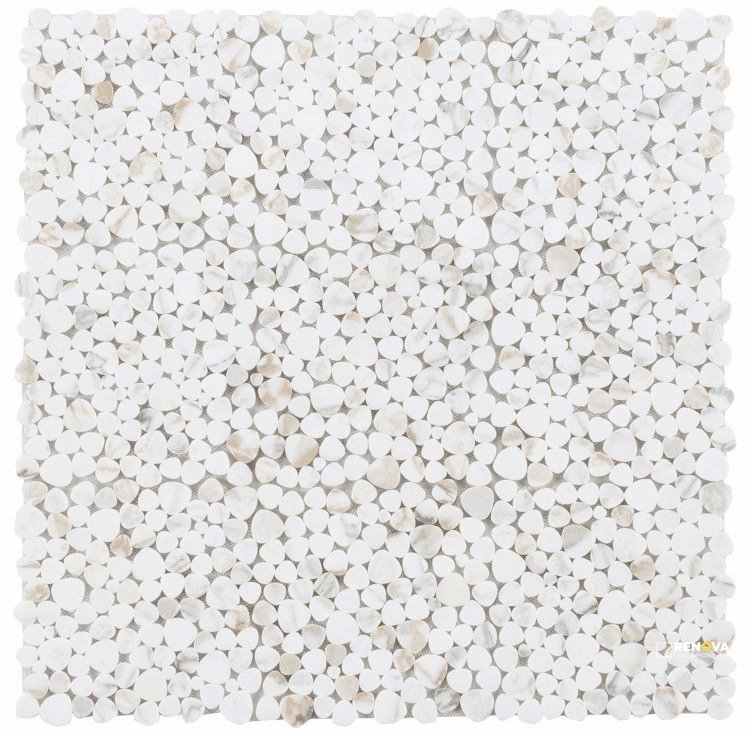 APHRODITE CALACATTA GOLD POLISHED MOSAIC 12" X 12"