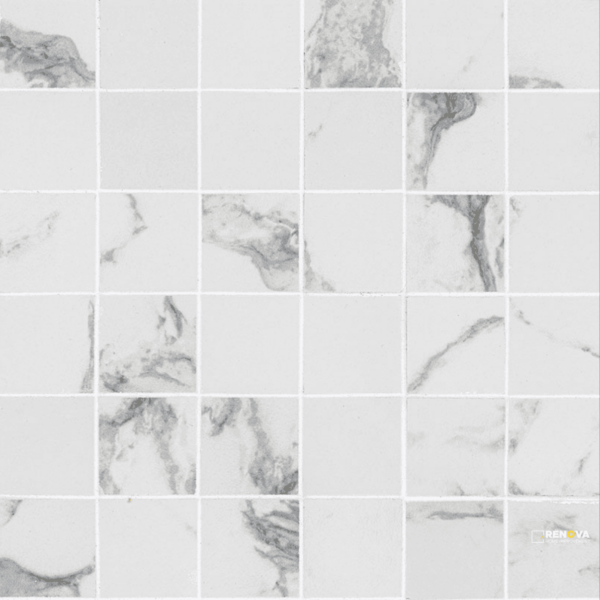 PIETRA STATUARIO 2X2 MATTE MOSAIC ( 7.76 SF PER BOX )