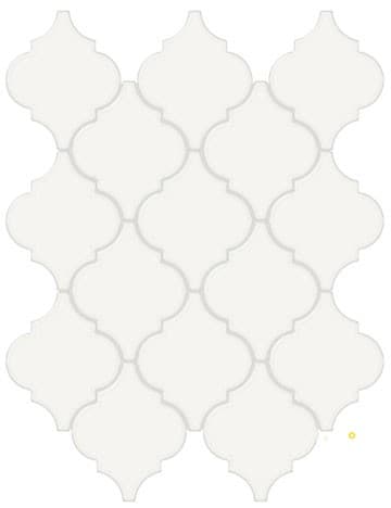 SOHO SOLID GLOSSY ARABESQUE MOSAIC
