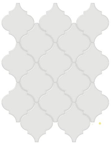 SOHO SOLID GLOSSY ARABESQUE MOSAIC