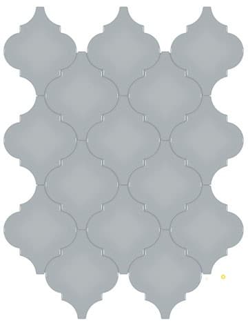SOHO SOLID GLOSSY ARABESQUE MOSAIC
