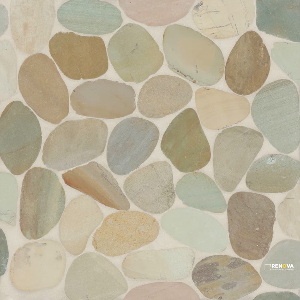 WATERBROOK GOLDEN JUMBO SLICED PEBBLE MOSAIC