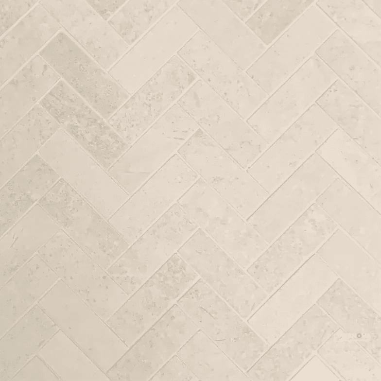 BLENDED MATTE HERRINGBONE MOSAIC 1" X 3"