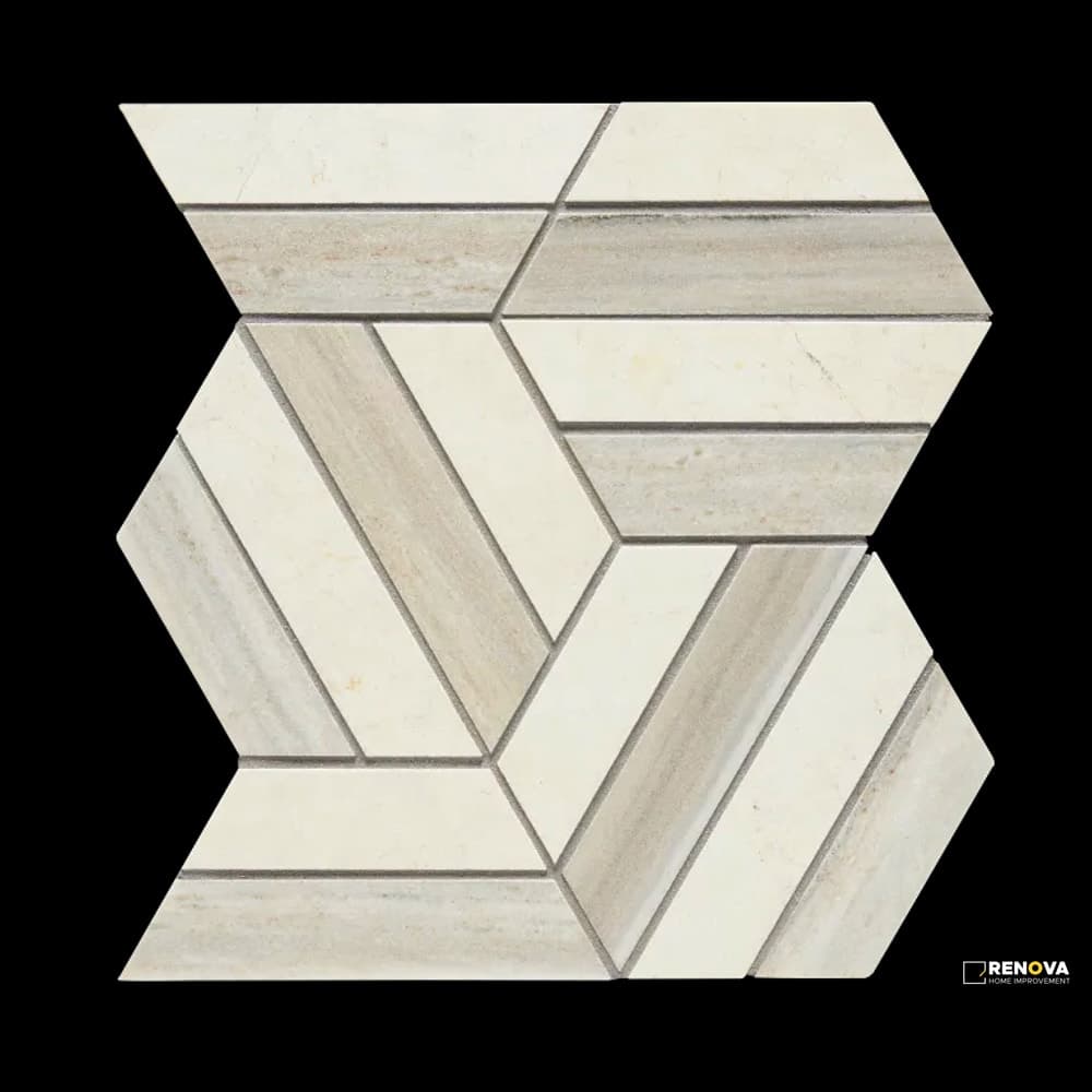 CREMA/SKY HONED PRISM MOSAIC