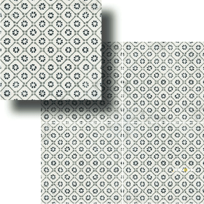 VINTAGE DECO DECORO 8" X 8"