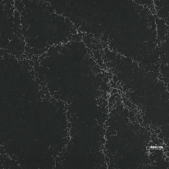 Daltile ONE Quartz Liberty Black Countertop Slab