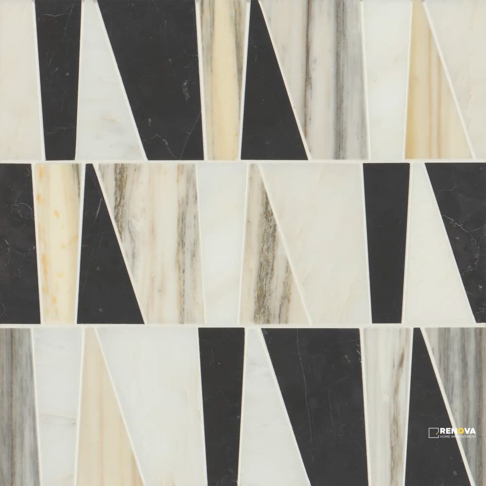 MODNI ZAYDEN BLEND MOSAIC HONED 12-5/8" X 11-3/4"