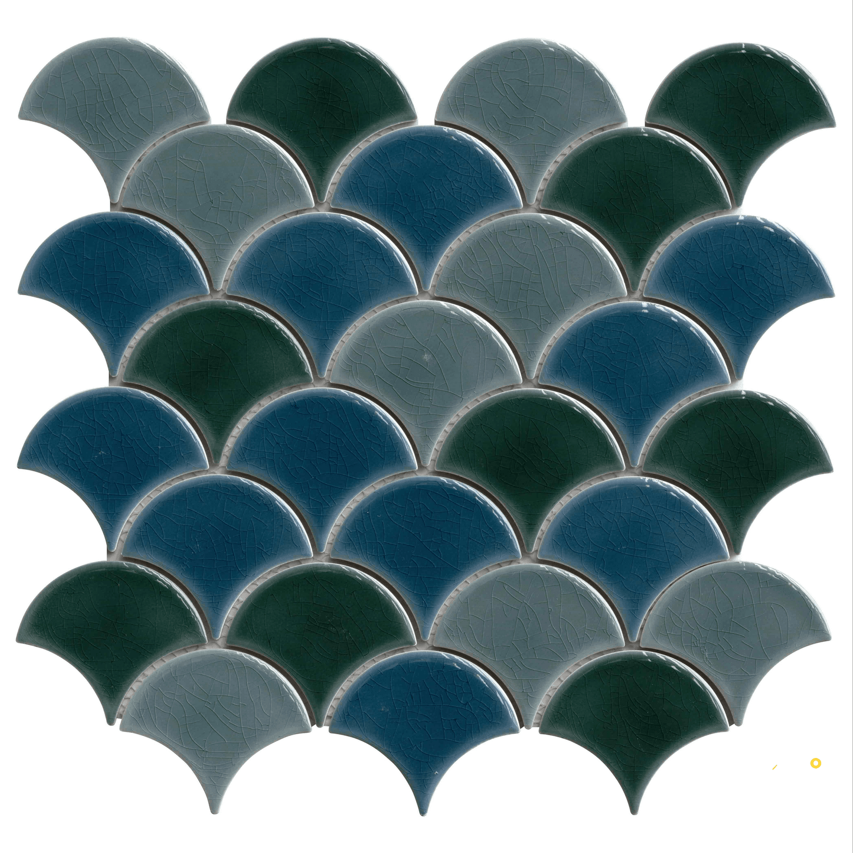 AZUL SCALLOP 8MM ( 9.1 SF PER BOX )