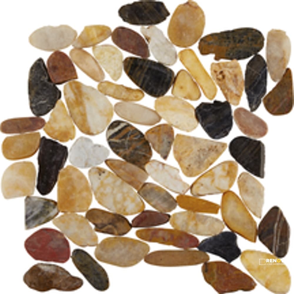 PIETRA ART PEBBLES MIXED SALAD FLAT 12" X12" - FLOTIL1407