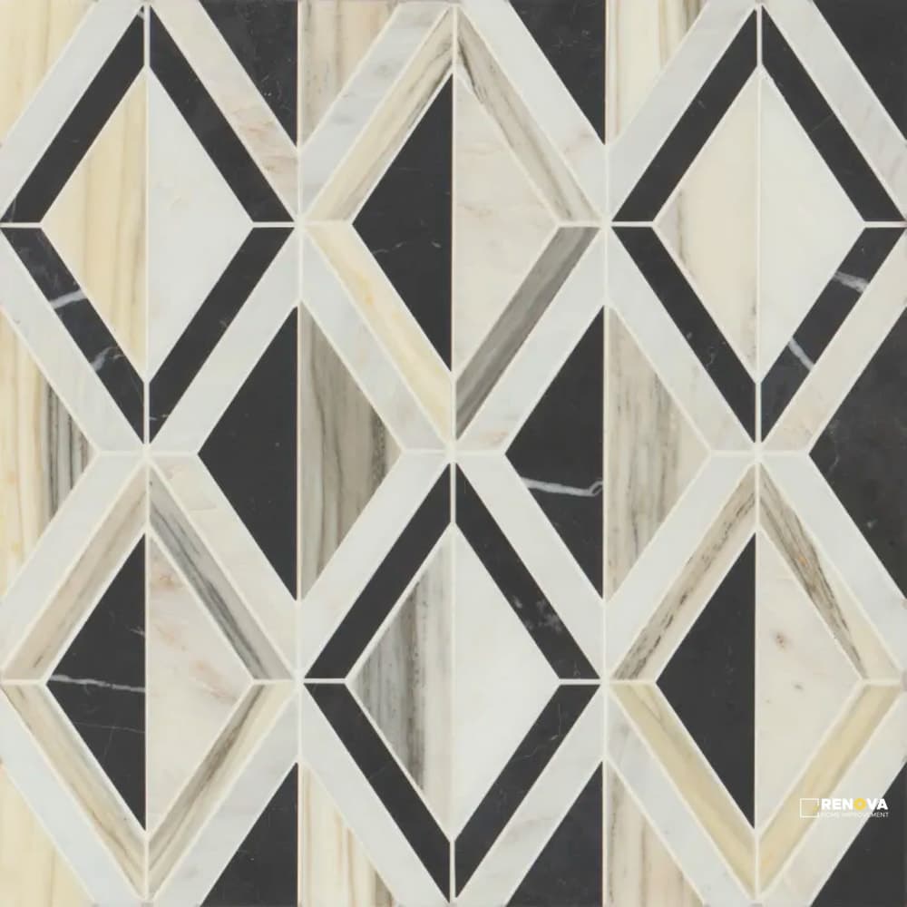 MODNI ARLO BLEND MOSAIC HONED 10-1/8" X 15-7/8"