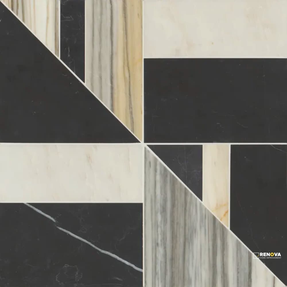 MODNI LENNOX BLEND MOSAIC HONED 16" X 16"