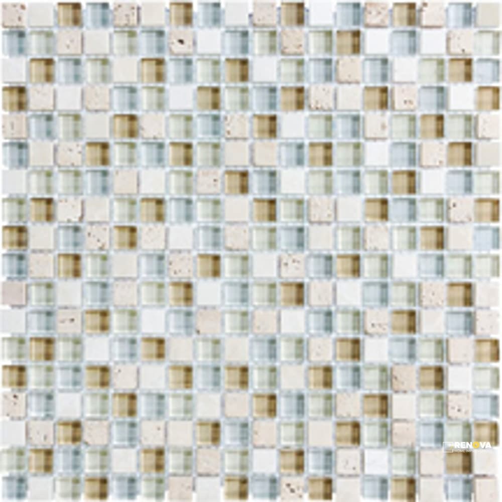 PIETRA ART BLISS SPA 5/8" MOSAIC ON 12" X 12" - M125/8 - FLOTIL1350