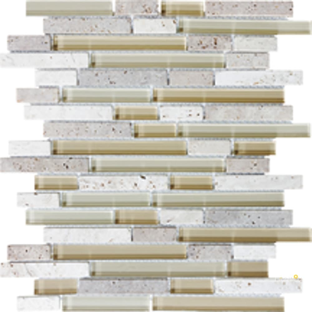 PIETRA ART BLISS CREME BRULEE RANDOM SIZE PATTERN LINEAR MOSAIC - RSP5/8
