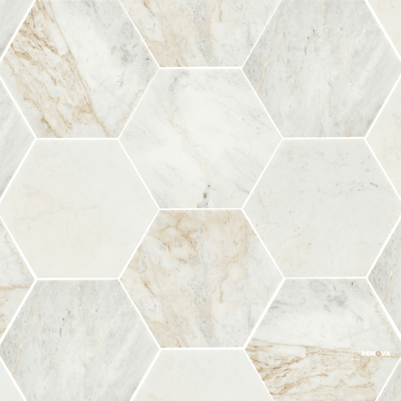 ARABESCATO VENATO 8" HEXAGON HONED - TARAVEN8HEXH