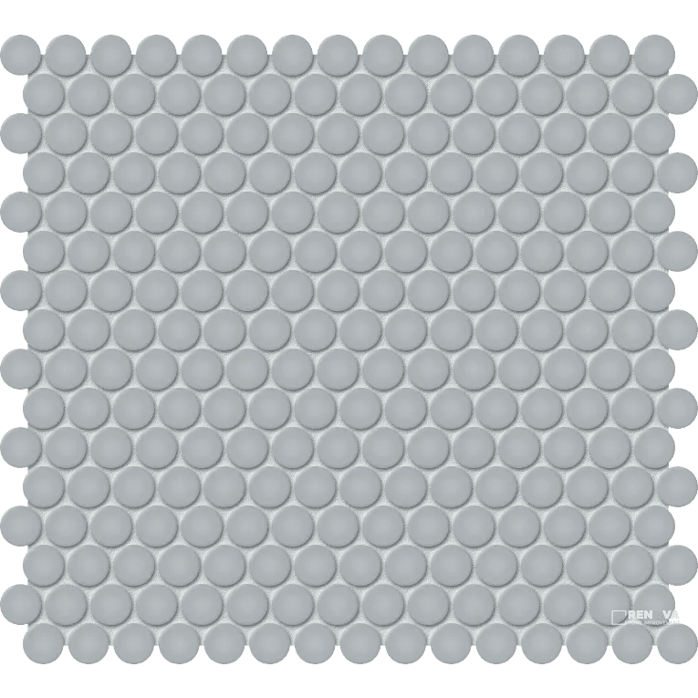 S-SERIES GLOSSY MESH PENNY ROUND MOSAIC