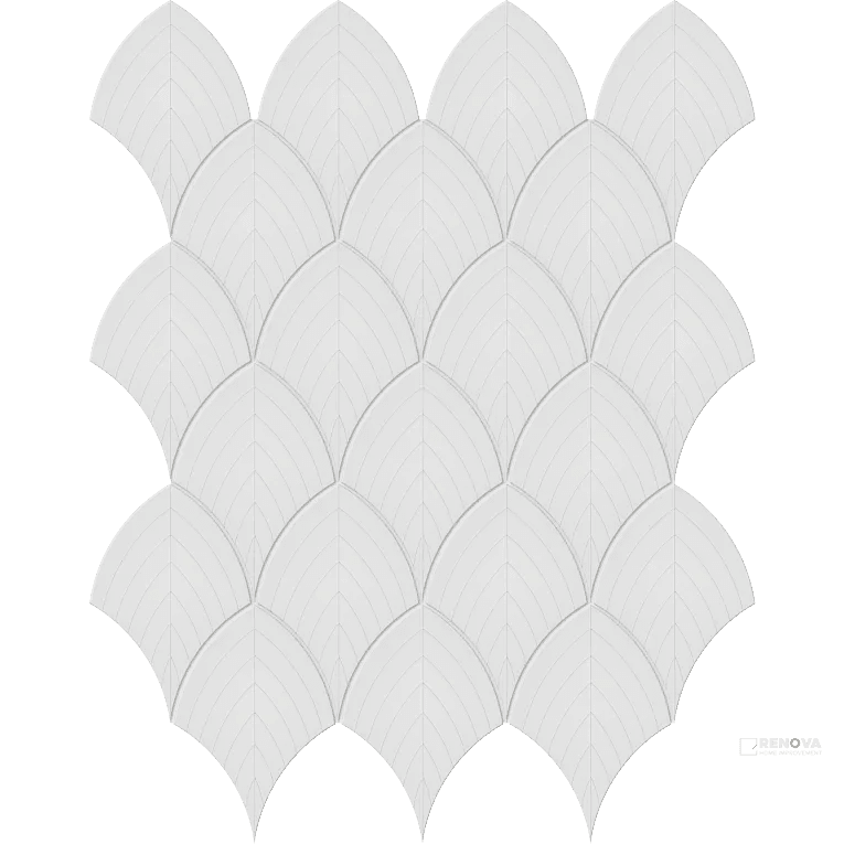 S-SERIES GLOSSY MESH SCALLOP MOSAIC