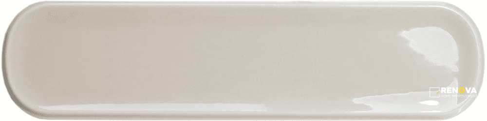 WOW AQUARELLE GREIGE 3X12 OVAL FIELD GLOSS