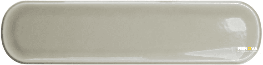 WOW AQUARELLE MINT GREY 3X12 OVAL FIELD GLOSS