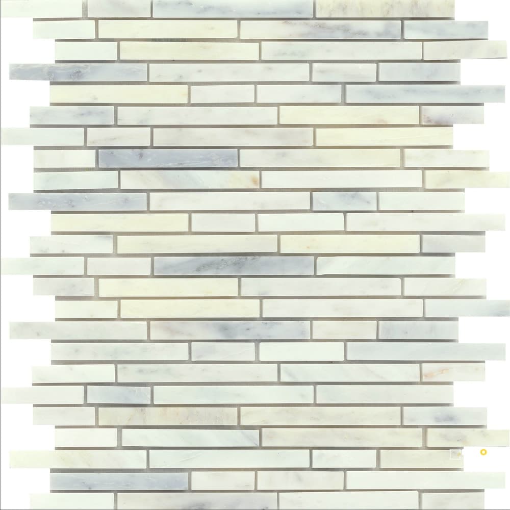 MARBLE POLISHED LINEAR MOSAIC 12X13