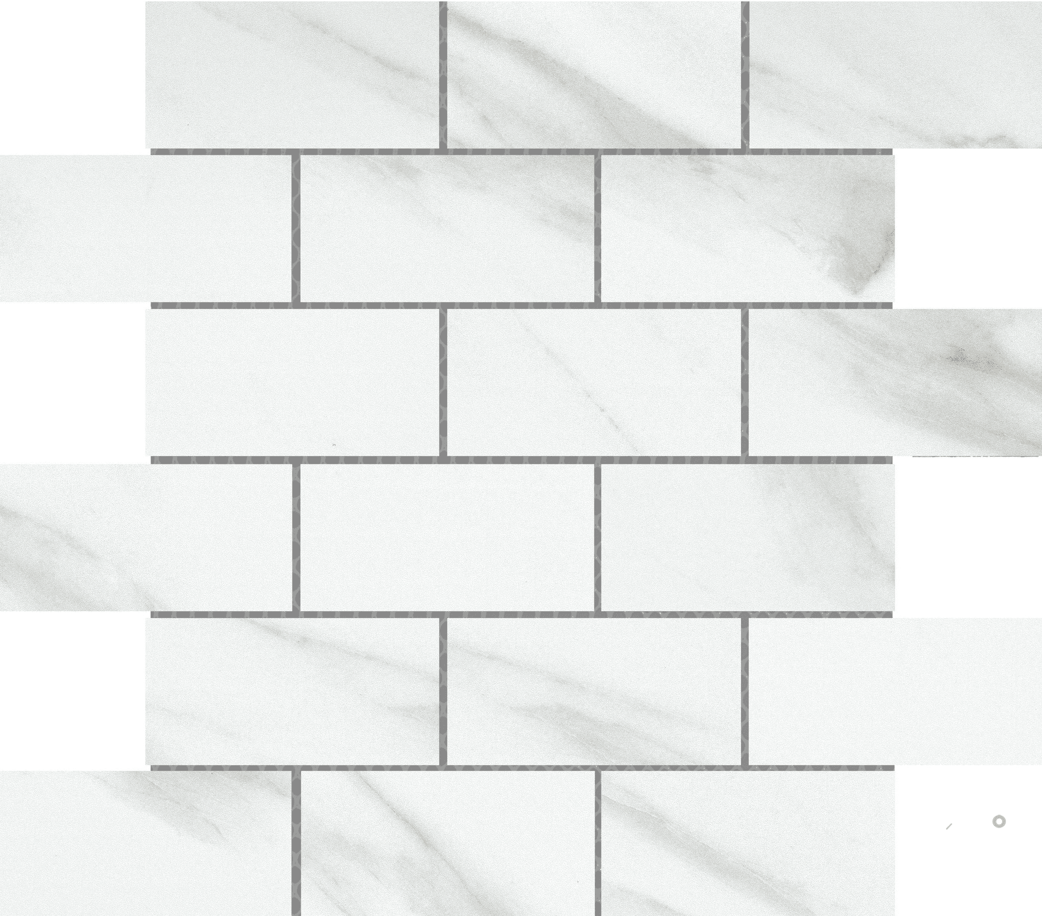 NOBLEZA MATTE 2X4 OFFSET MOSAIC ON 12X12