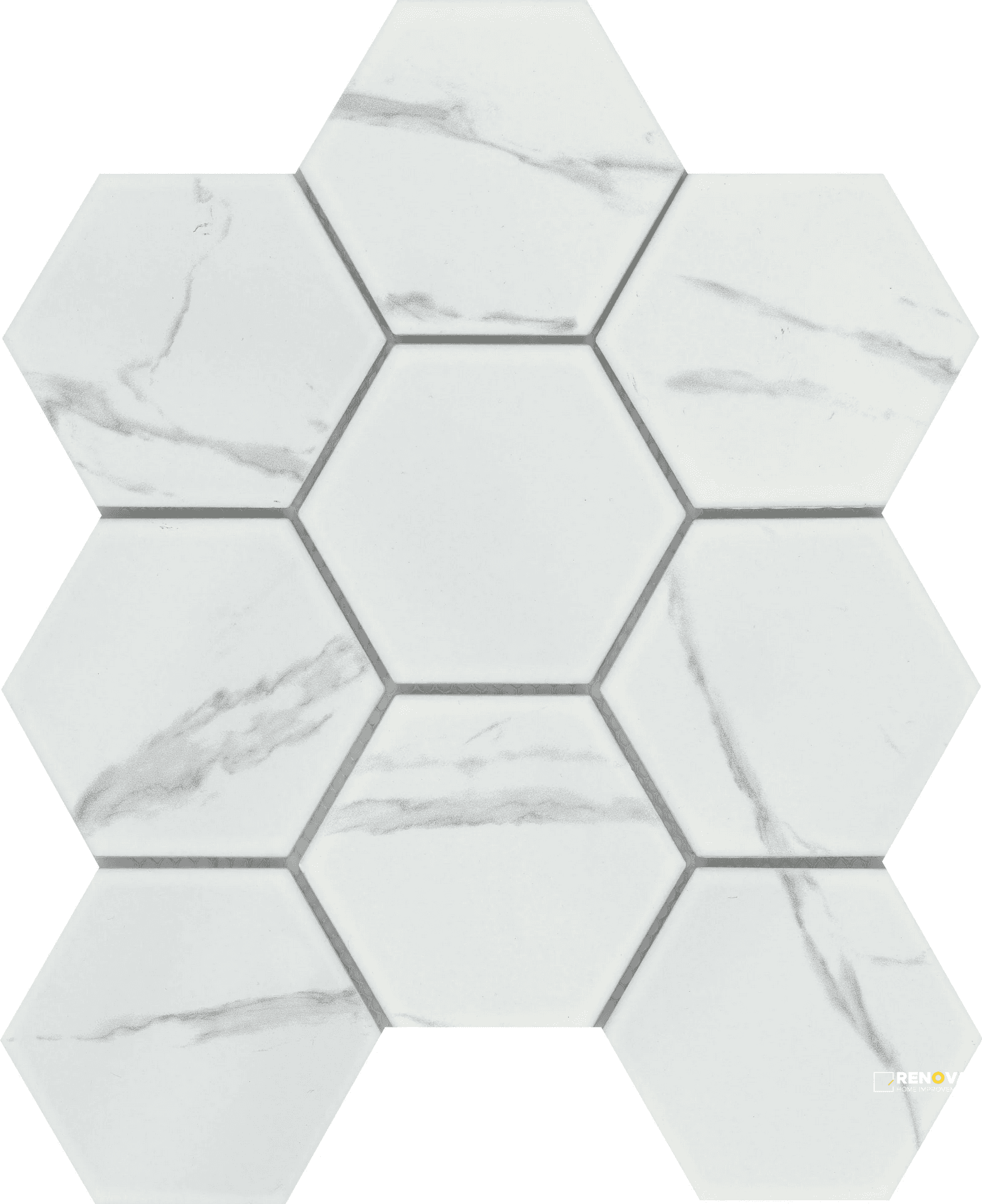 ELEGAN MATTE 4INCH HEX MOSAIC 11X11