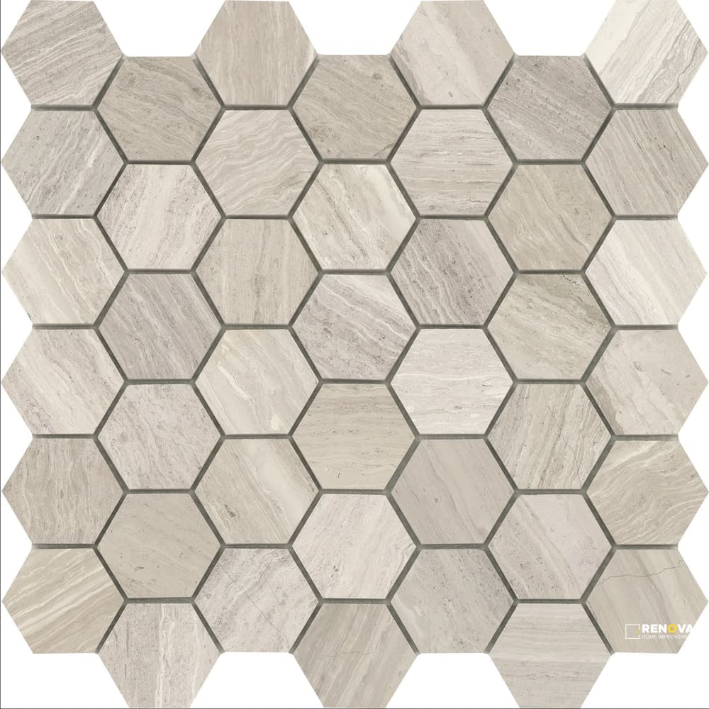 METRO HONED HEXAGON LARGE PATTERN MOSAIC 12X12