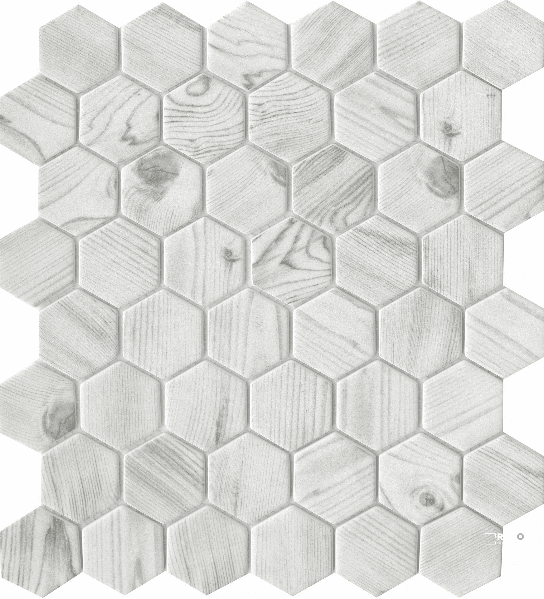 ECHO 2INCH HEX MOSAIC 12X14