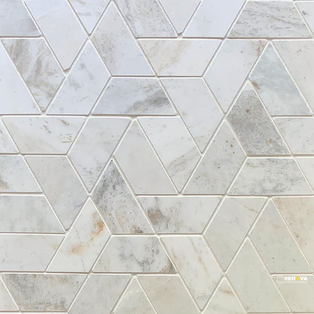 CASHMERE WHITE GENERATION Z HONED DOUBLE HEXAGON MOSAIC