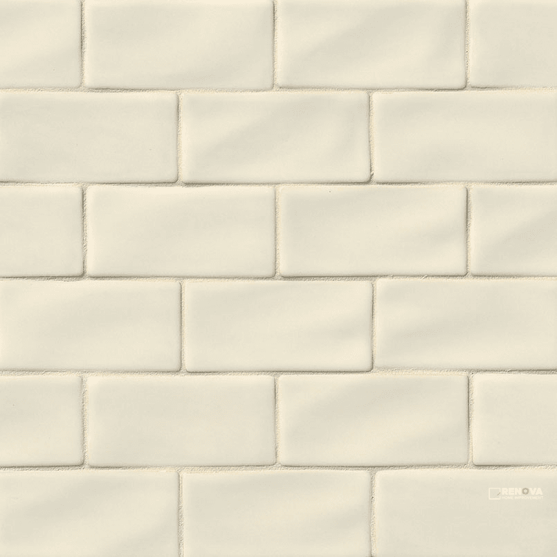 ANTIQUE WHITE GLAZED HANDCRAFTED 3X6 ( 1 SF PER BOX )