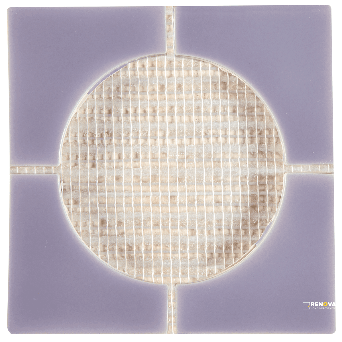 CROSSVILLE CURSIVE IRIS 6X6 4 CORNER MOSAIC GLOSS
