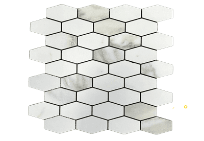 ANTIQUE LUX AMALFI LUX ELONGATED HEXAGON 3"