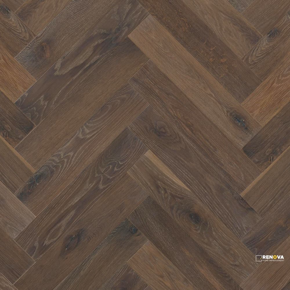 KENTWOOD BESPOKE HERRINGBONE WOODBURN OAK ENGINEERED 0.5625IN 4.3125IN 21.625IN