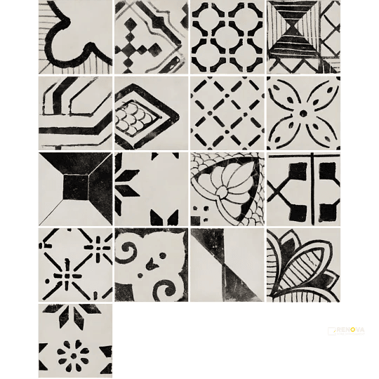 RIGGIOLE BIANCO MIX 12" X 12"