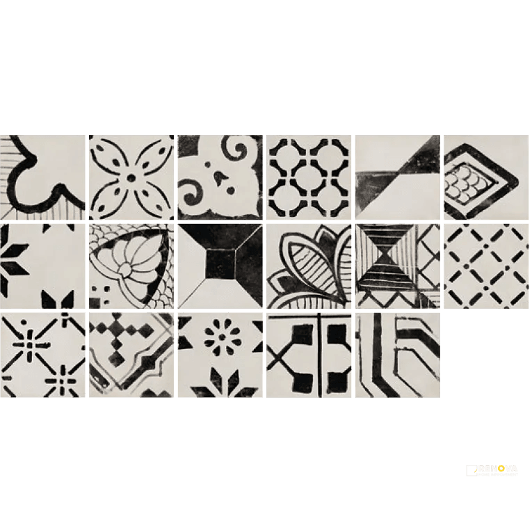 RIGGIOLE BIANCO MIX 36" X 36"