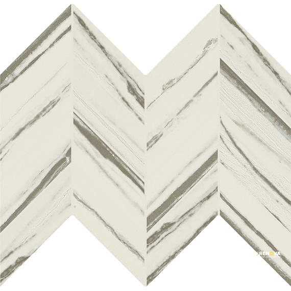 VERTUO MATTE CHEVRON MOSAIC 2X5 - 12X12