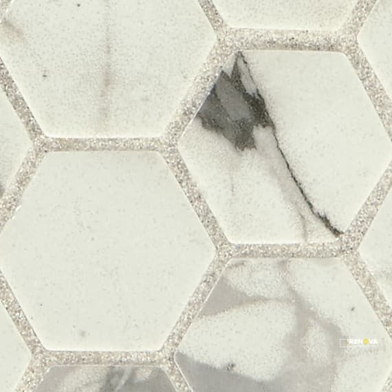 UPTOWN GLASS MIXED HEXAGON MOSAIC - 11X12
